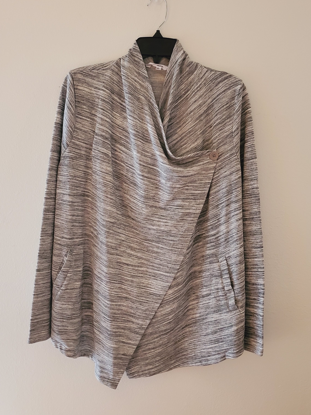 Jack by BB Dakota Heather Gray Draped Shrug Size Large